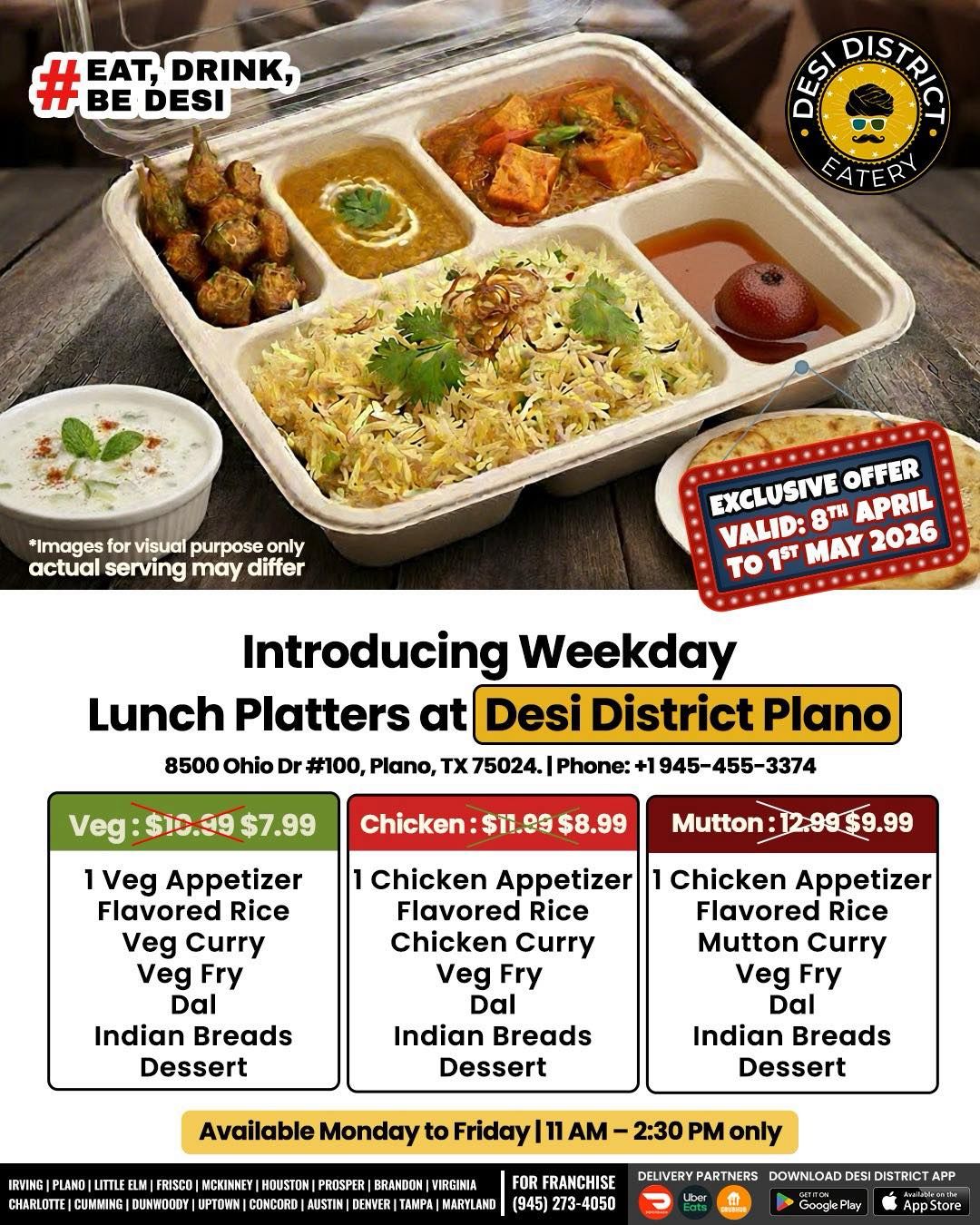 Weekday Lunch Platters